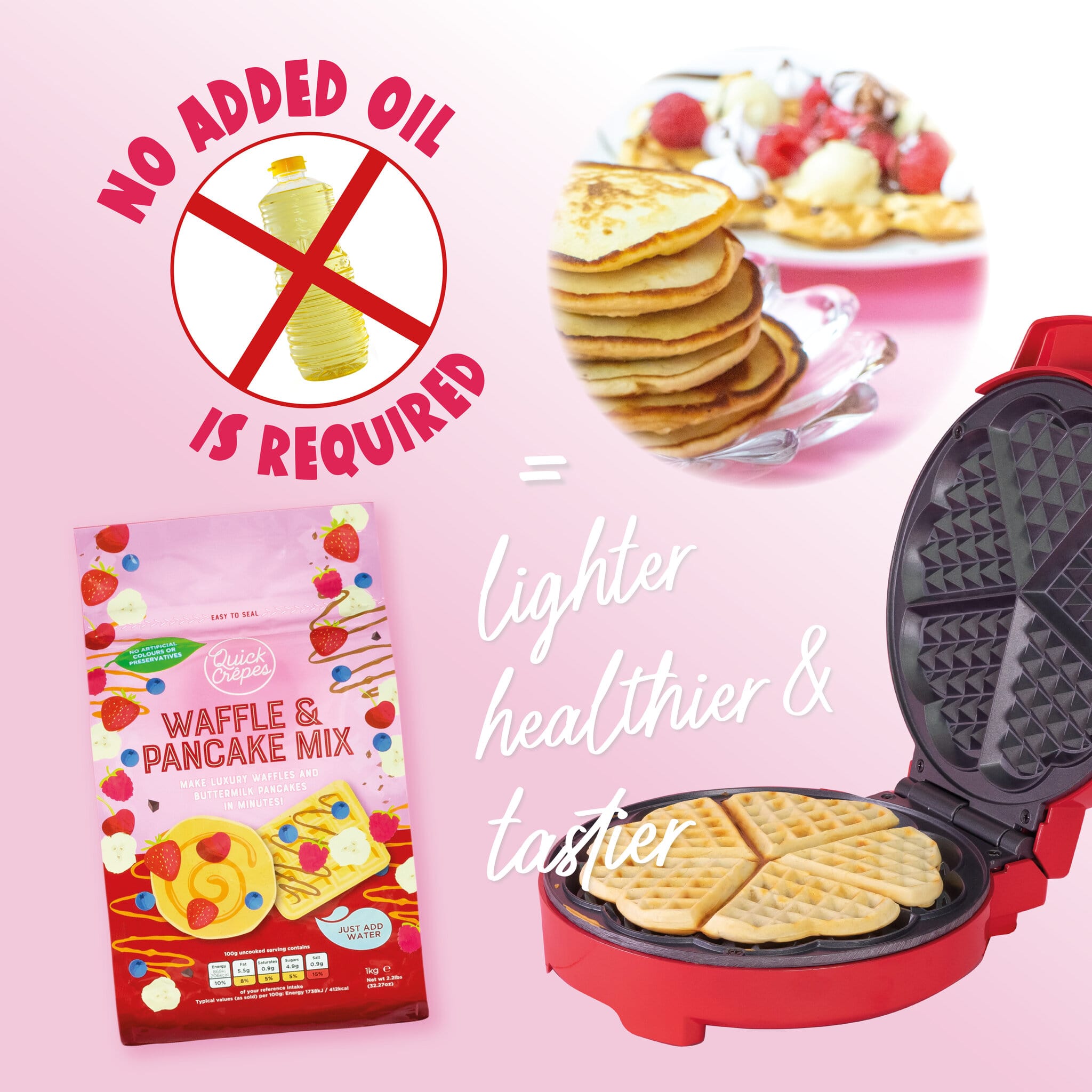 Luxury Waffle & Pancake Mix. 1kg resealable bag. Award-winning – Quick  Crêpes